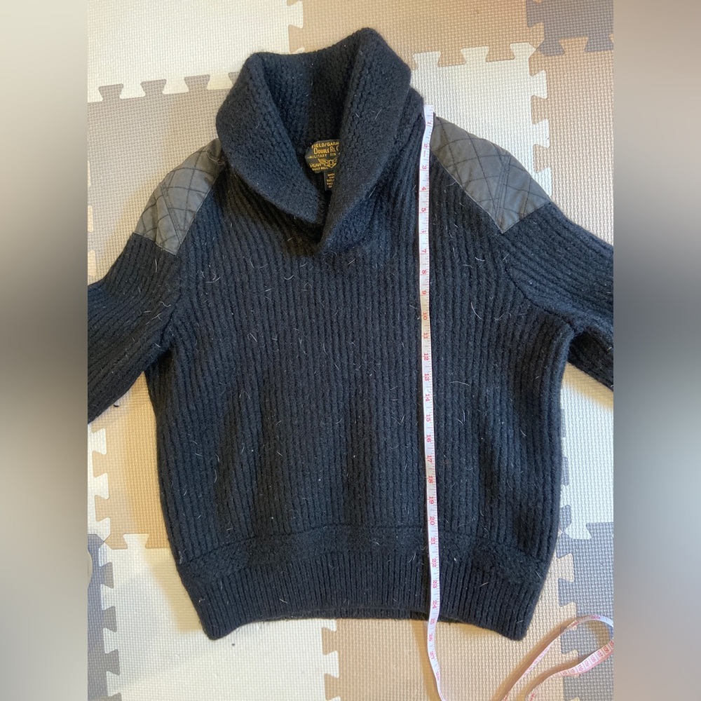 Double RL Field/Garment Heavy Duty 100% Wool Sweater Men's Large - Picture 3 of 6